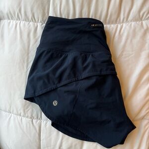 Navy lululemon speed up short